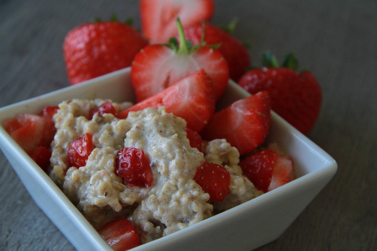 Porridge fruits rouges